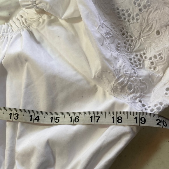 Nanette Lepore White Eyelet Peasant Dress - Picture 6 of 8